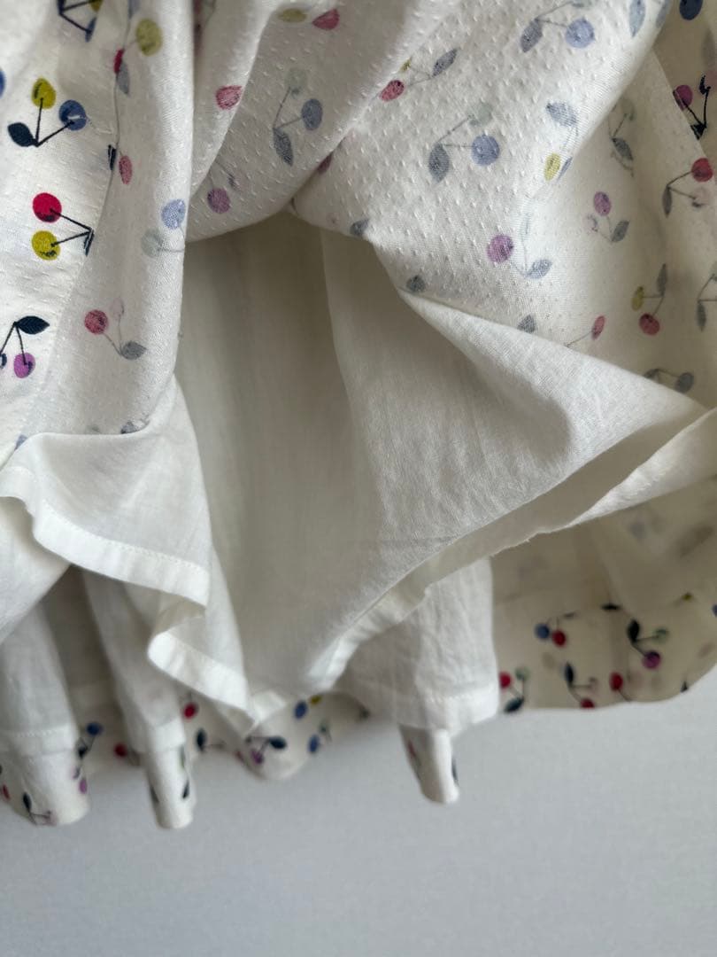 Bonpoint フルーツ柄 ノースリーブワンピース 6A クリーニング済