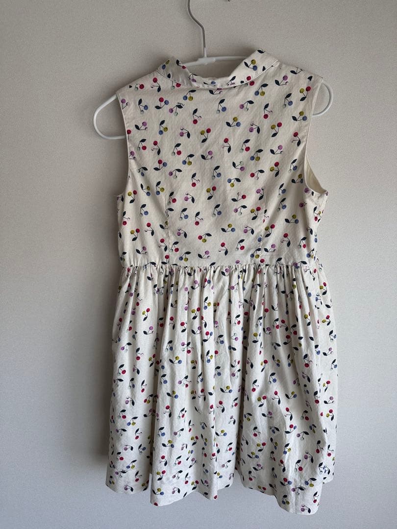 Bonpoint フルーツ柄 ノースリーブワンピース 6A クリーニング済