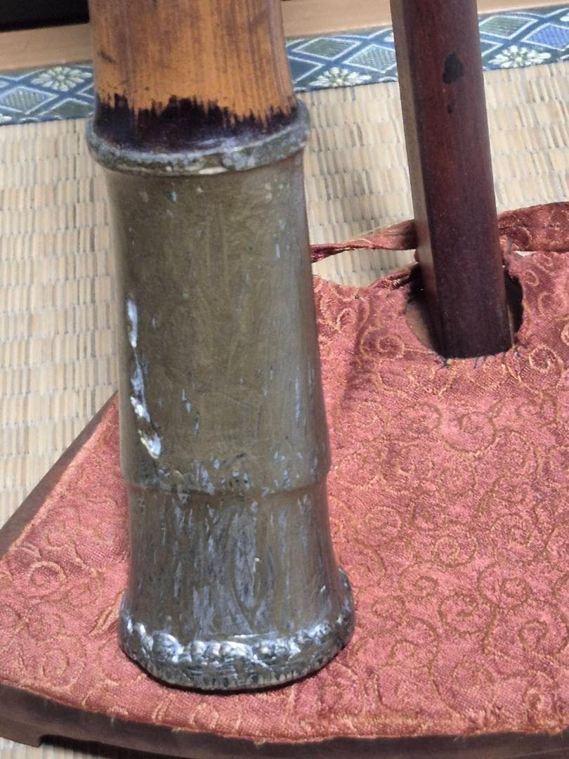 尺八　全長55.5cm 地無　延べ管　一尺九寸　銘無