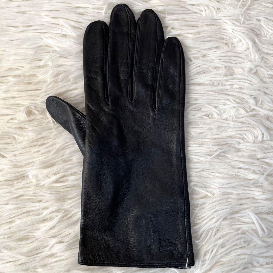 【新品未使用】希少　バーバリー　裏地ノバチェック　ラムレザー　グローブ　手袋