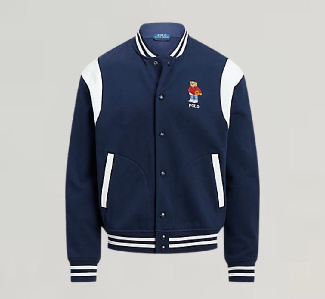 あべこーPolo Bear Fleece Baseball Jacket