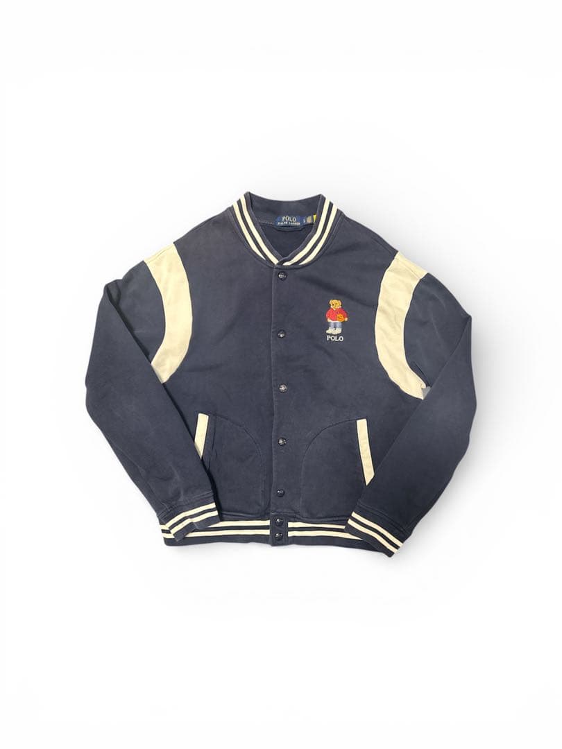 あべこーPolo Bear Fleece Baseball Jacket
