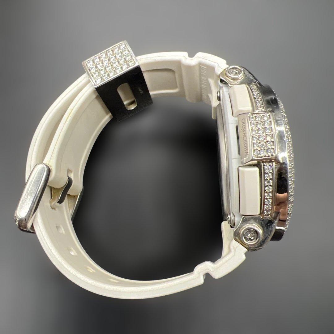 希少カスタム Baby-G BGA-160 ネオンダイアル ラインストーン装飾