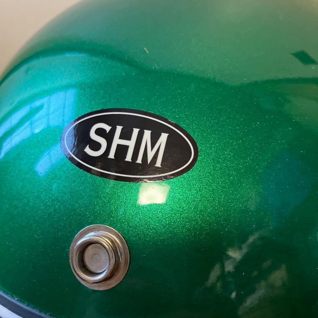 SHM スモールジェットヘルメット グリーンメタリック LOT501 Lサイズ