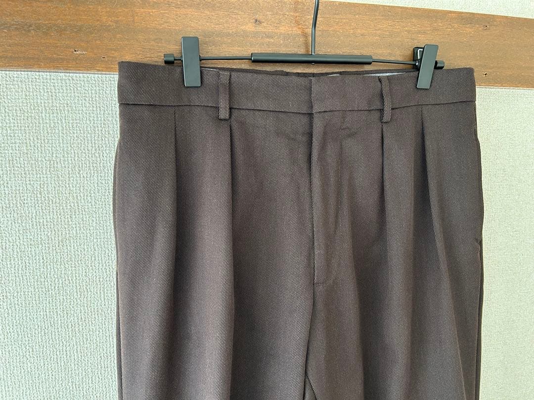 【BERWICH（ベルウィッチ）】LUCANO2Pウールブラウンワイドスラックス