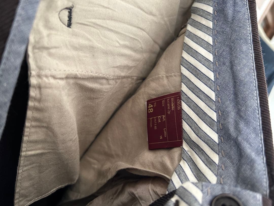 【BERWICH（ベルウィッチ）】LUCANO2Pウールブラウンワイドスラックス