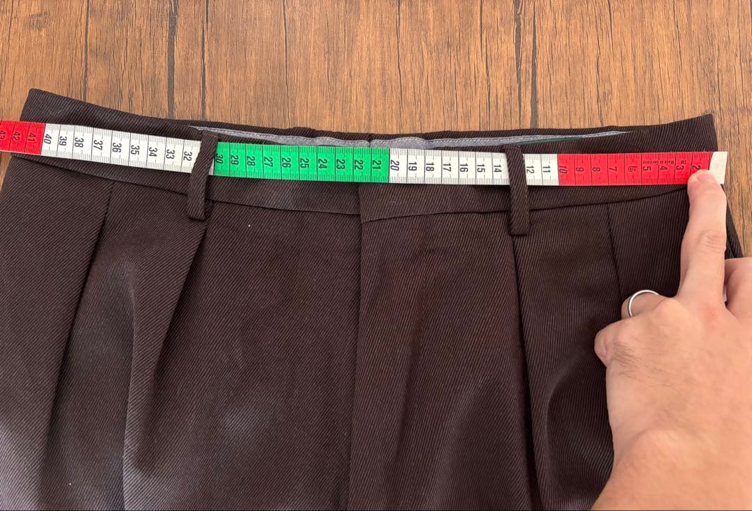 【BERWICH（ベルウィッチ）】LUCANO2Pウールブラウンワイドスラックス