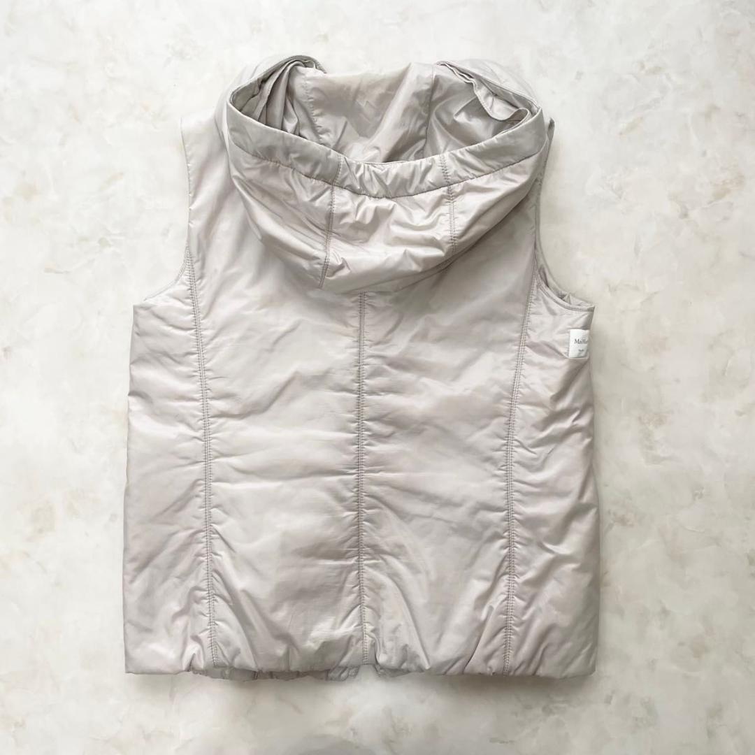 近年モデル MAX MARA The CUBE ダウンベスト　フード付　38　M