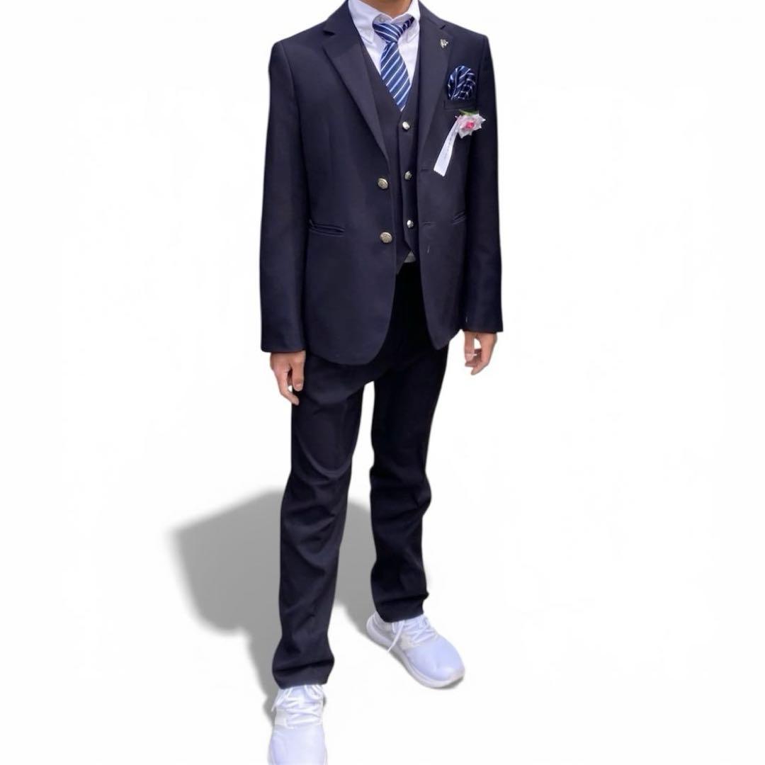 美品　ワンダーファクトリー　スーツ7点セット　ベスト　160　男子　フォーマル