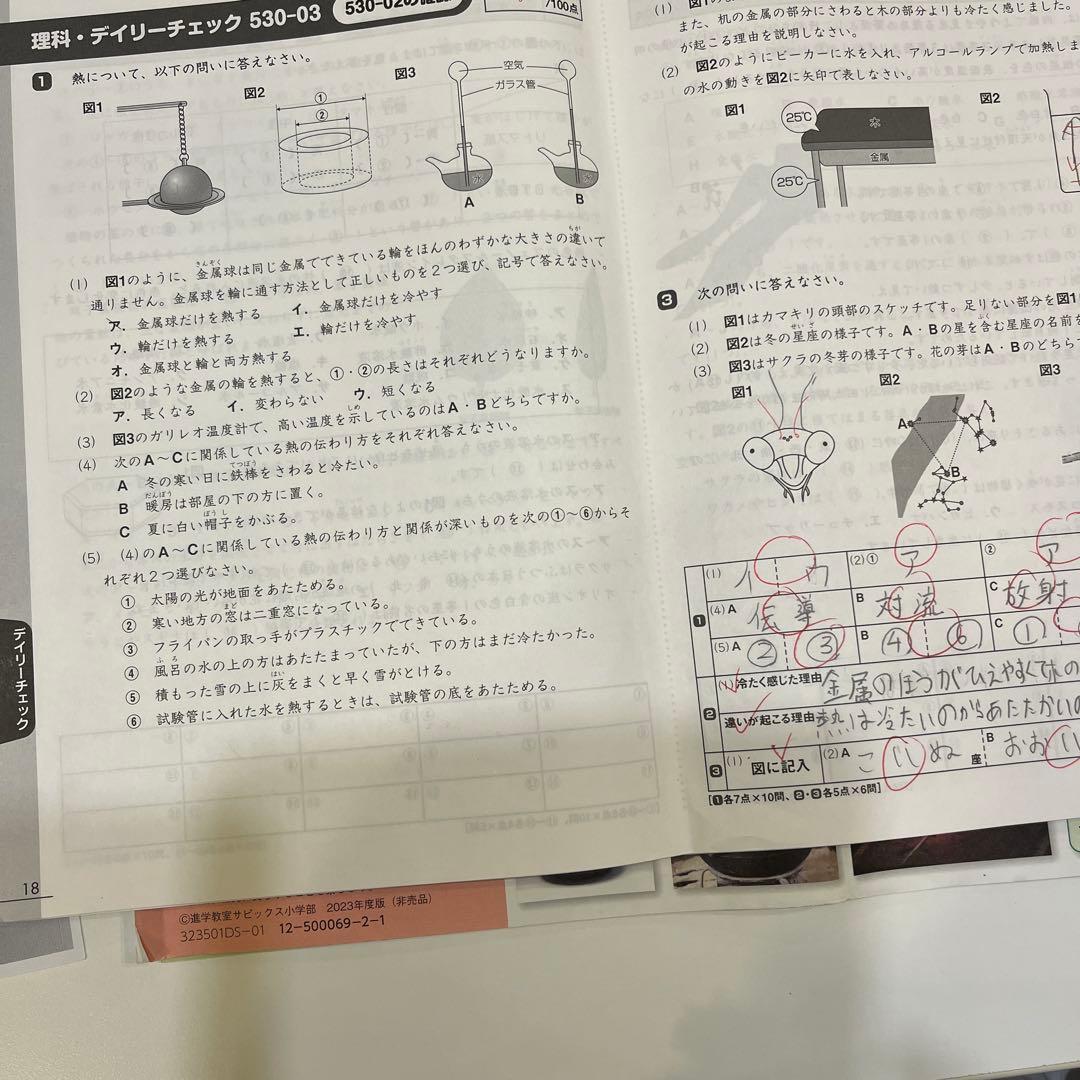 サピックス SAPIX 5年　理科テキスト フルセット 2023年度
