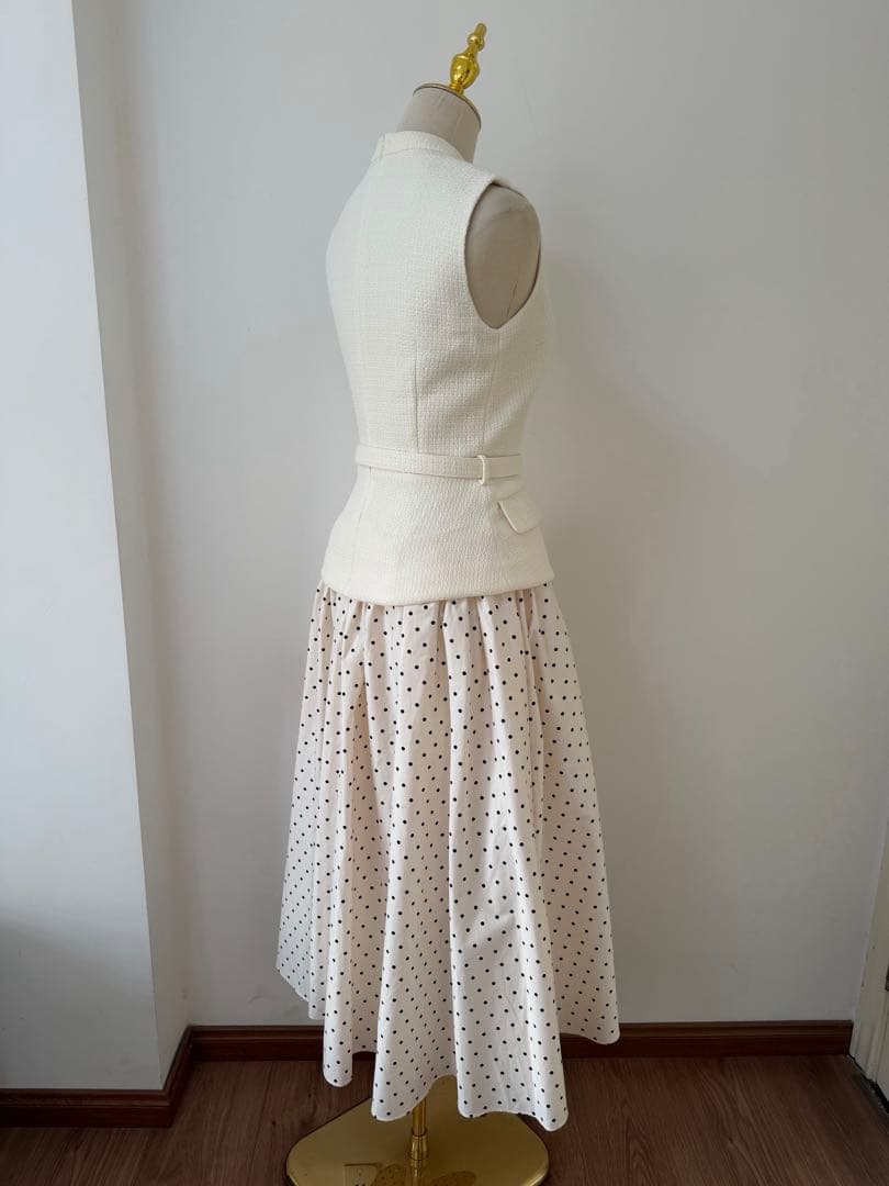 ✳️人気新作 新品SelfPortrait 白ロングワンピース