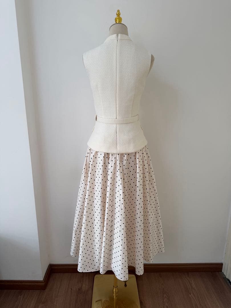 ✳️人気新作 新品SelfPortrait 白ロングワンピース