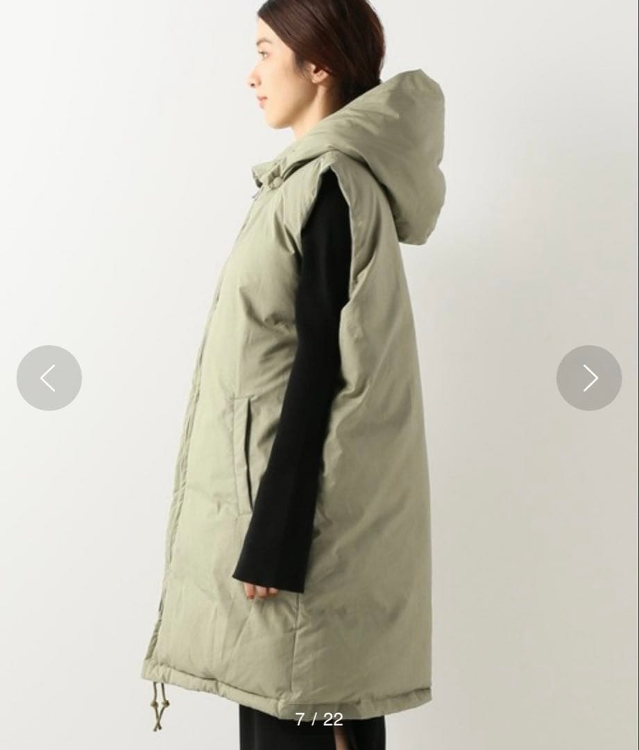 INSCRIRE / アンスクリア ダウンベスト クリーム　プリマロフト