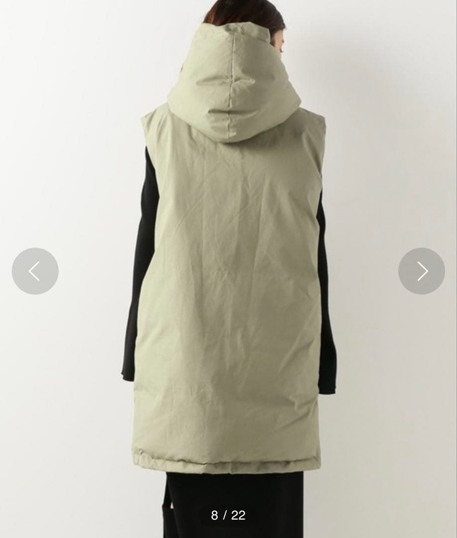 INSCRIRE / アンスクリア ダウンベスト クリーム　プリマロフト