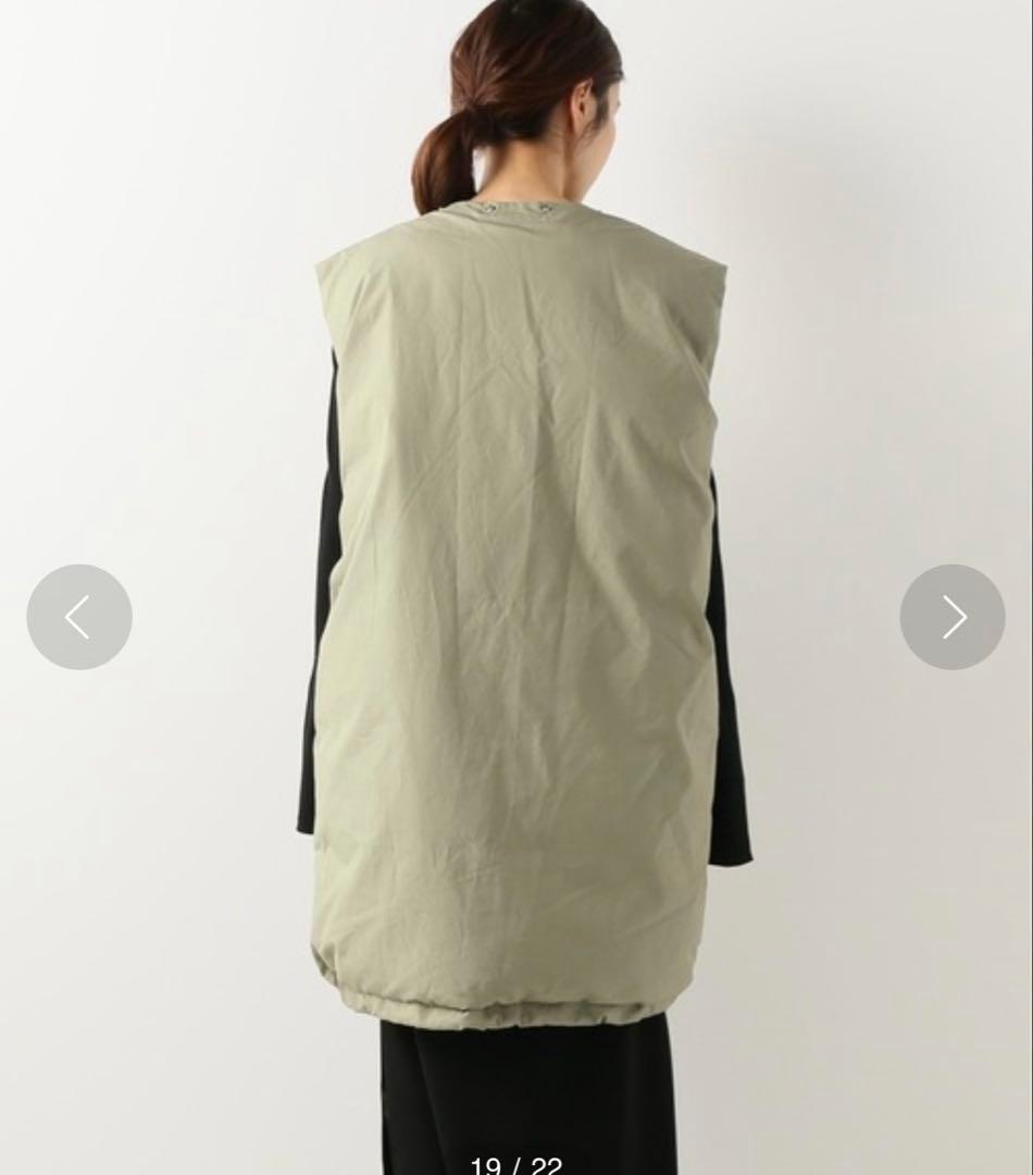 INSCRIRE / アンスクリア ダウンベスト クリーム　プリマロフト