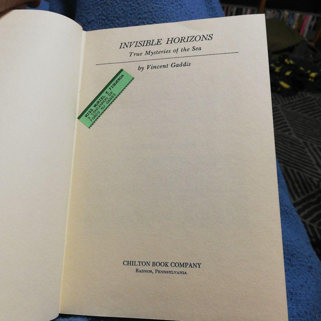 洋書 INVISIBLE HORIZONS by Gaddis