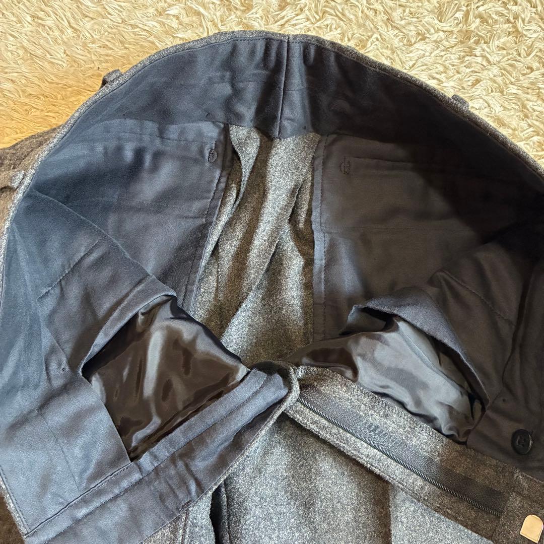 【美品】 高級生地　カノニコ3ピース スーツセットアップ グレー イタリア