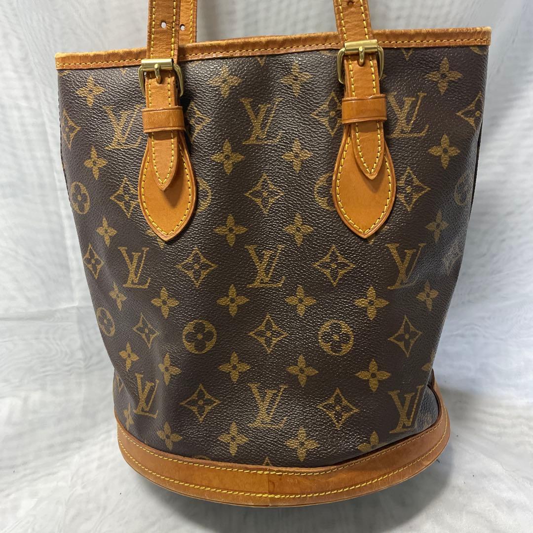 ルイヴィトン　モノグラム　バケツ型　トートバッグ