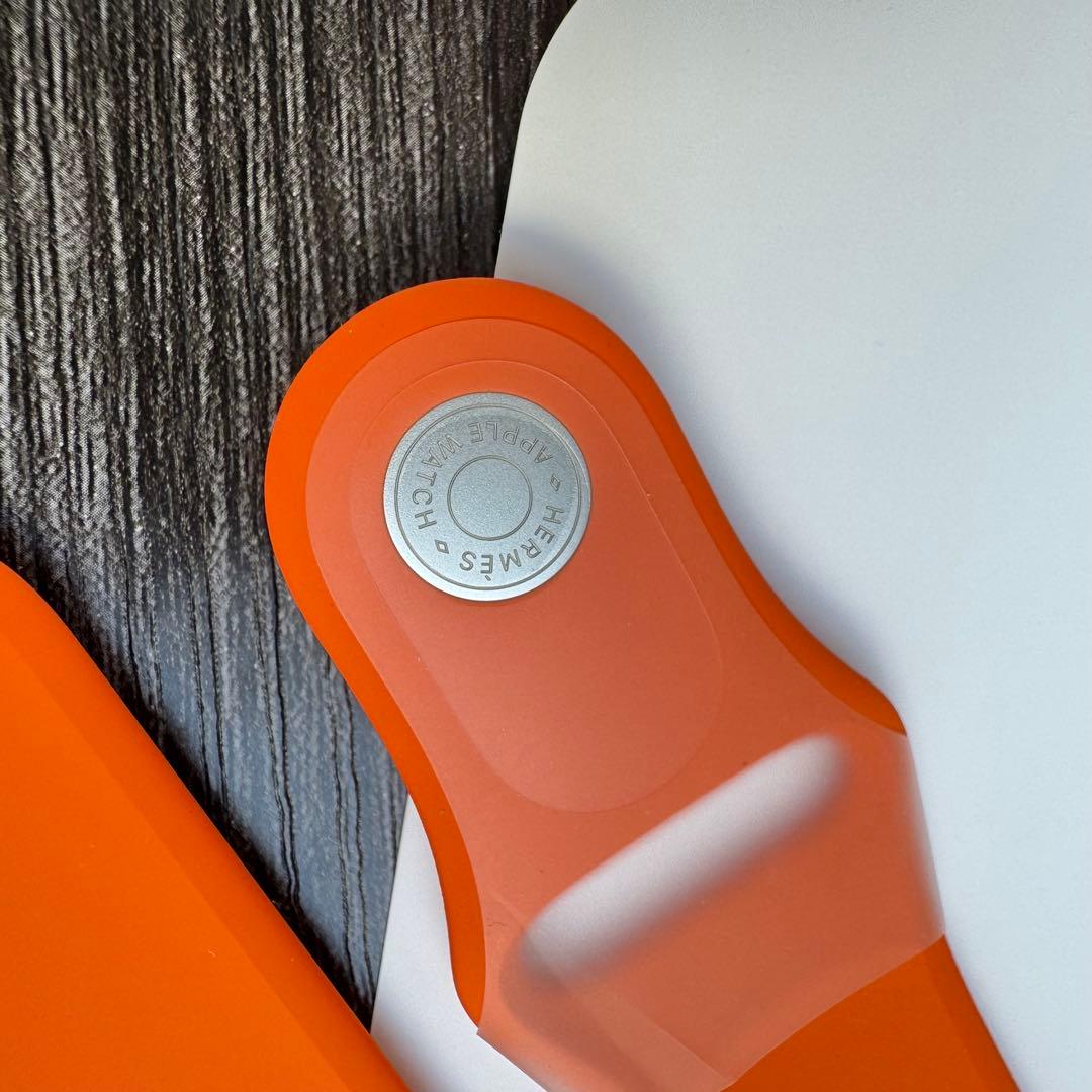 2833 未使用　Apple Watch エルメス　オレンジ　ラバー　スポーツ