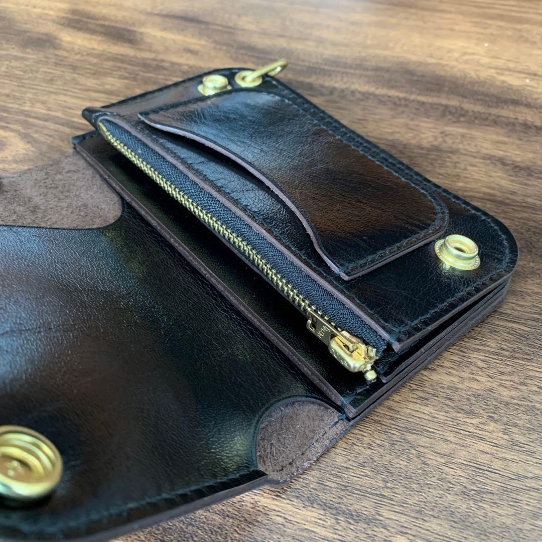 トラッカーウォレット　馬革　CA008 ミドル