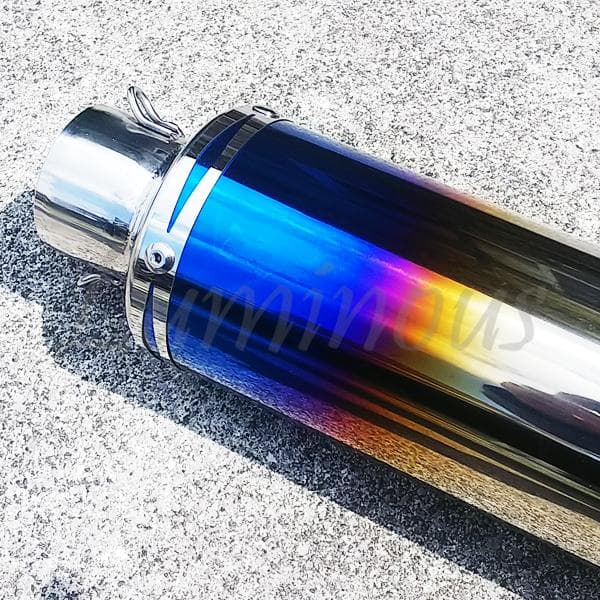 [S605] スリップオン マフラー サイレンサー 60.5 チタン焼き風