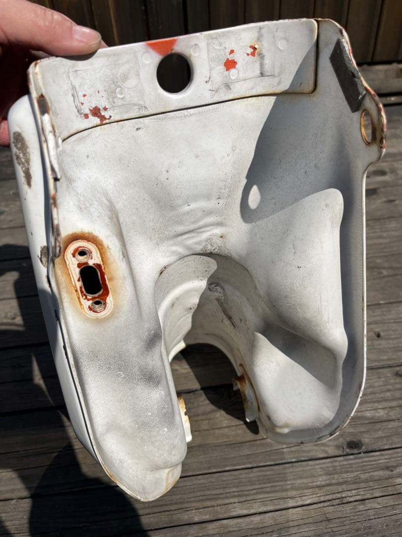 ★tw200 純正タンク　パール★