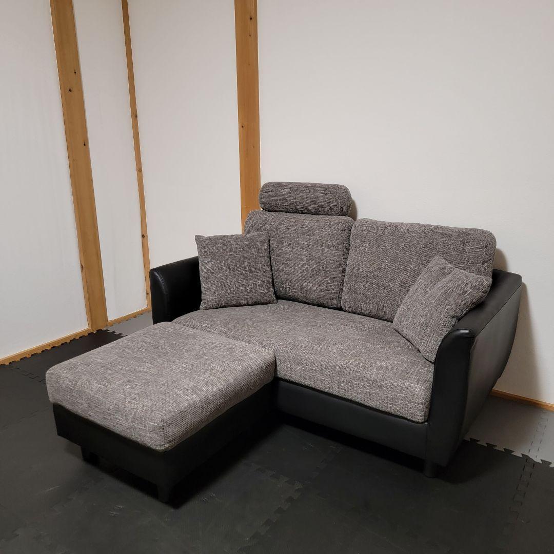 LOWYA MICROLY 2pソファー オットマン