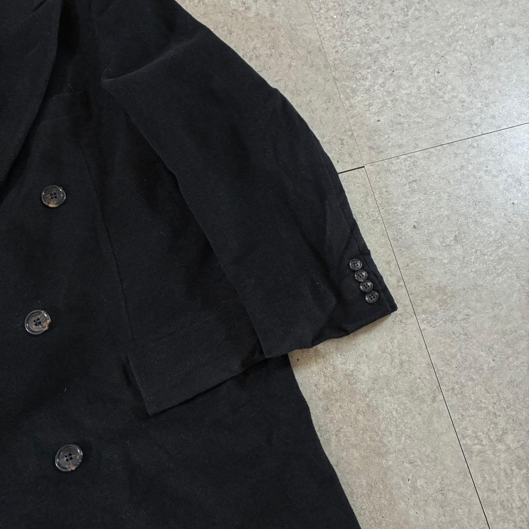 90s CHAPS Ralph laurenウールカシミアチェスターコート黒