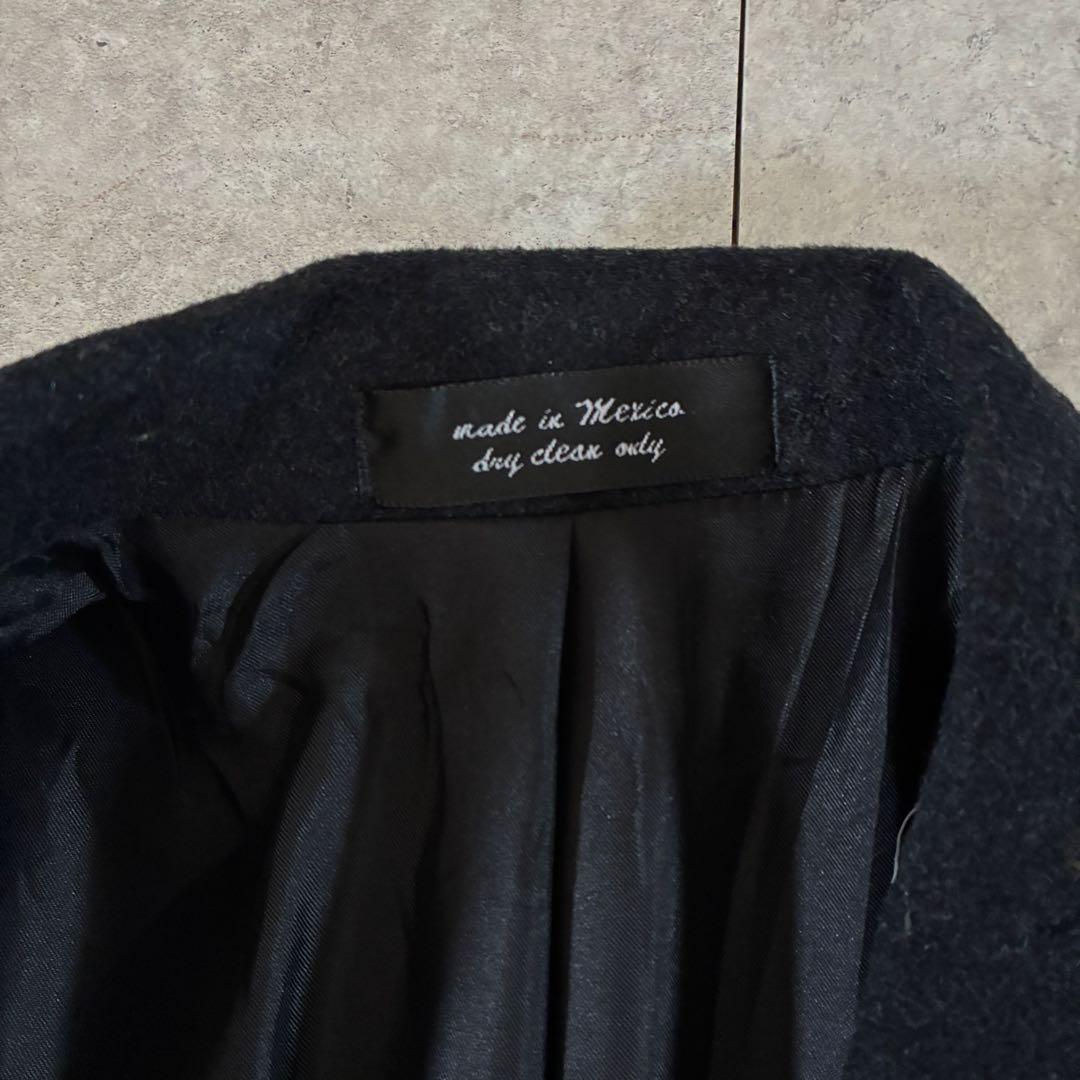 90s CHAPS Ralph laurenウールカシミアチェスターコート黒