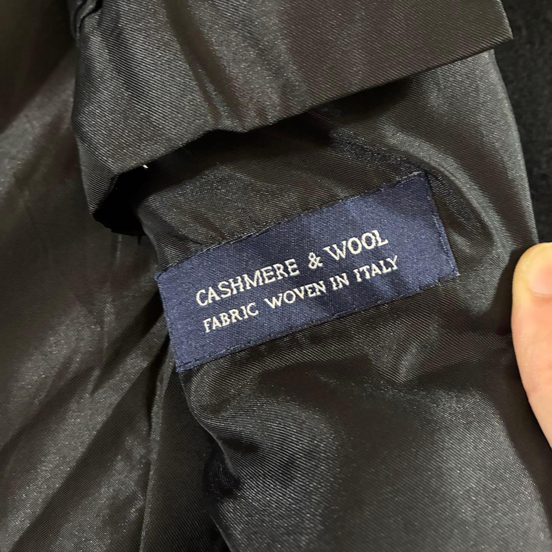 90s CHAPS Ralph laurenウールカシミアチェスターコート黒