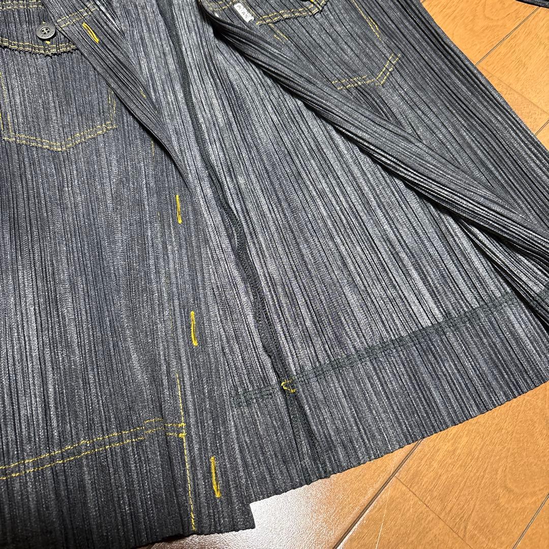 PLEATS PLEASE デニムスタイルジャケット サイズ3