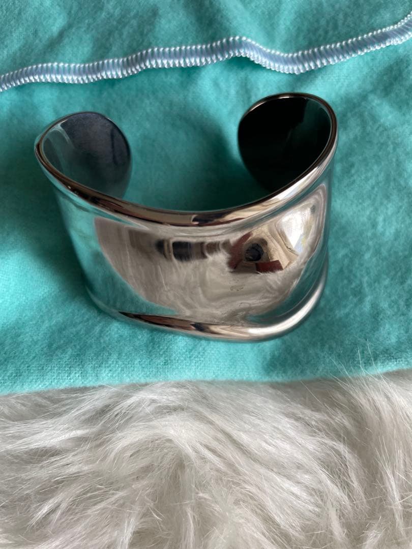 ティファニーTiffany & Co. ボーンカフ　ルテニウム左手用Sほぼ未使用