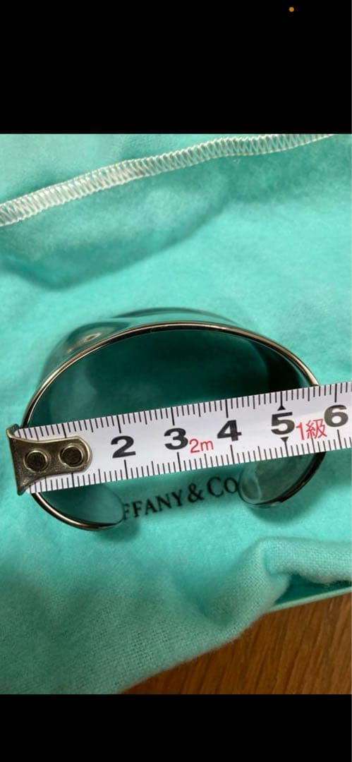 ティファニーTiffany & Co. ボーンカフ　ルテニウム左手用Sほぼ未使用