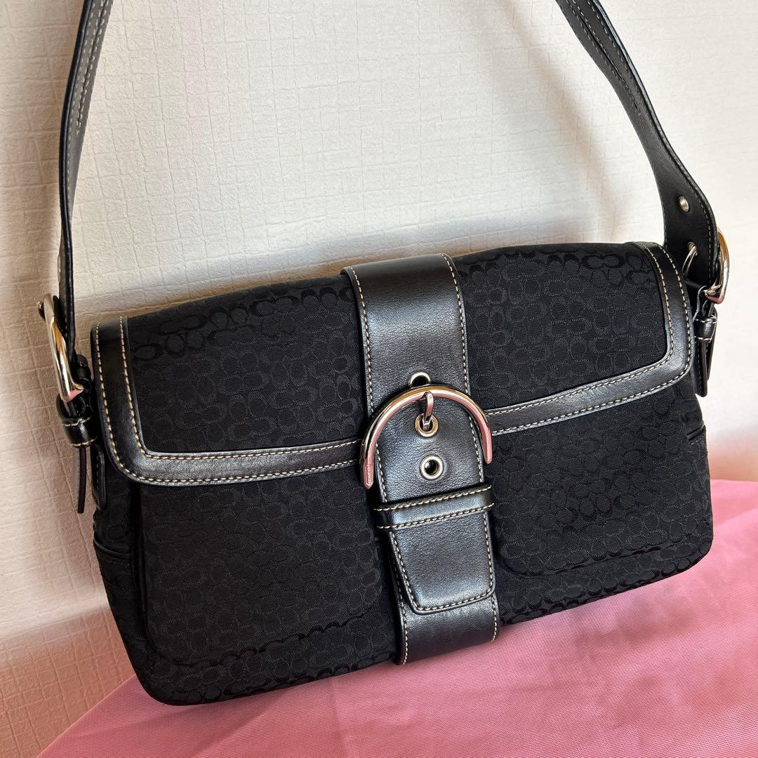 COACH コーチ　ショルダーバック　ブラック　肩掛け