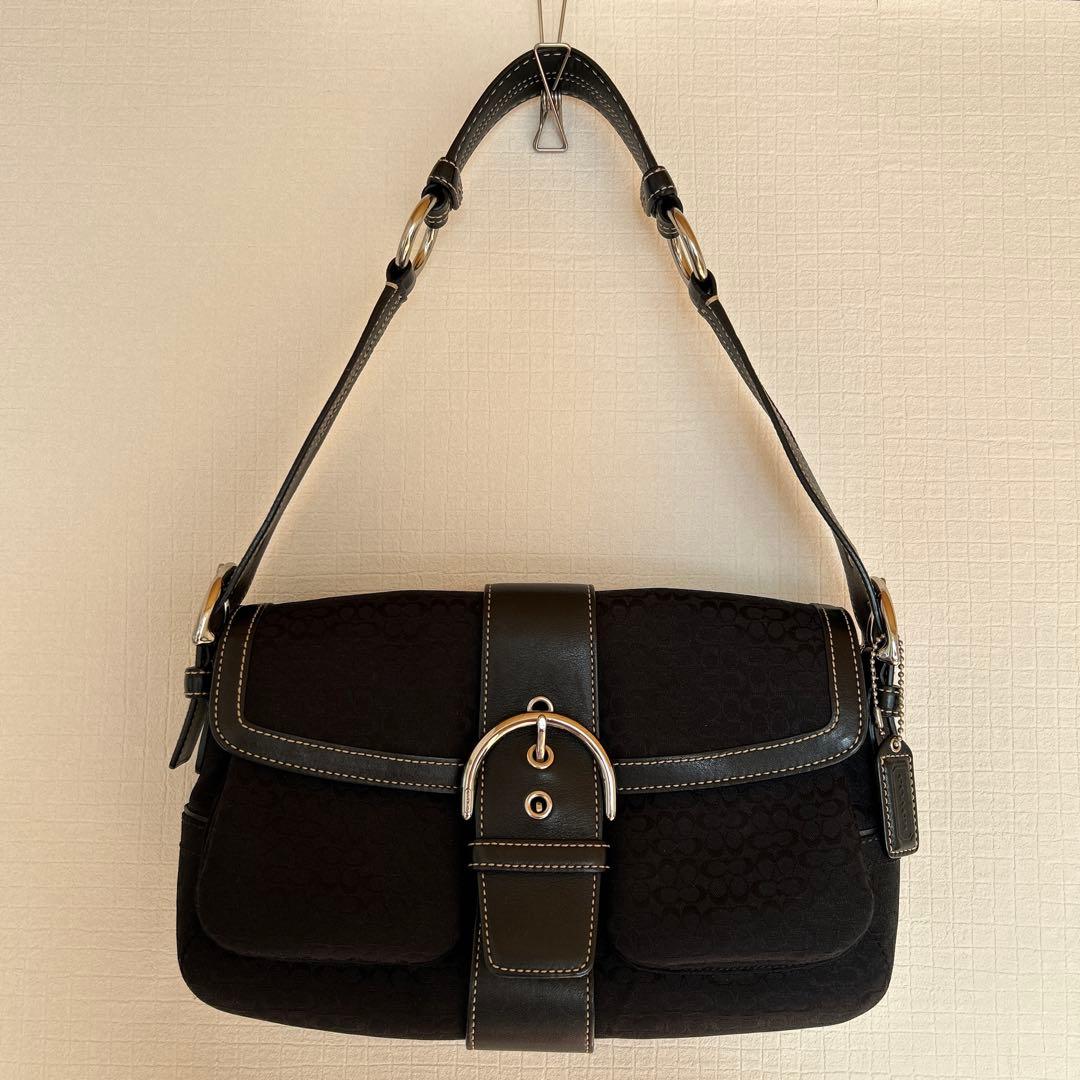 COACH コーチ　ショルダーバック　ブラック　肩掛け