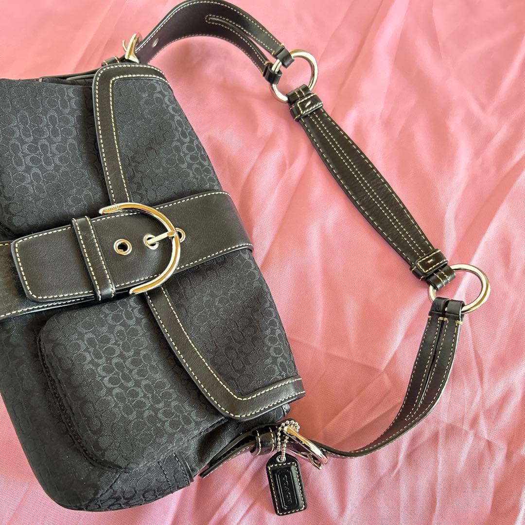 COACH コーチ　ショルダーバック　ブラック　肩掛け