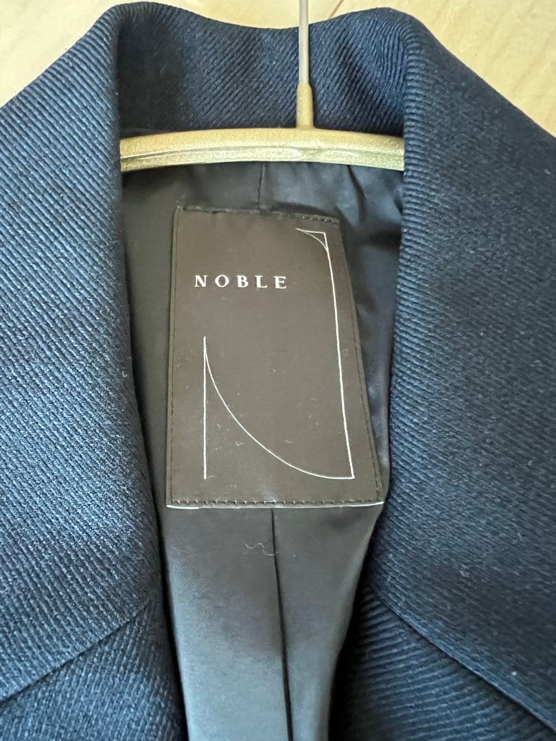 【美品】Noble ネイビー テーラードジャケット オーバーサイズ