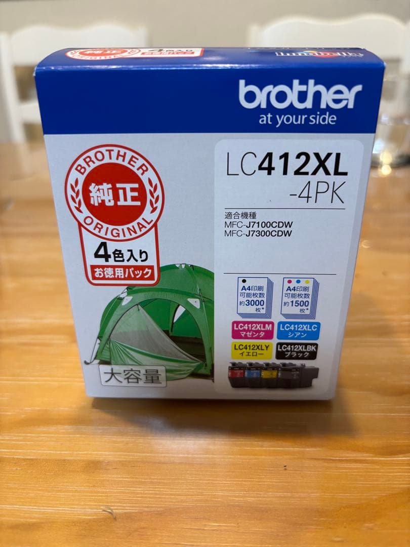 【新品】brother LC412XL-4PK