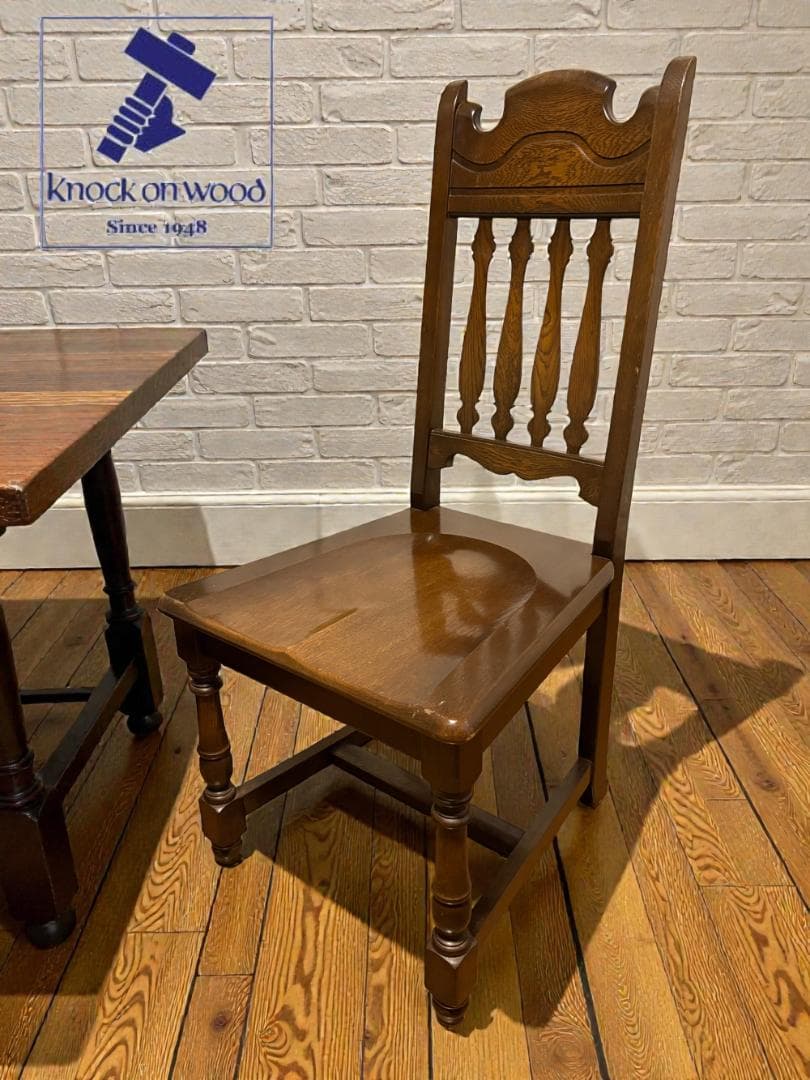 横浜クラシック家具 ノックオンウッド コロニアル アンティーク ハイバックチェア