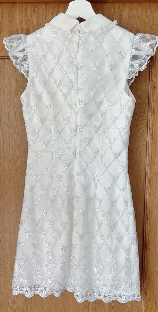 ローブドフルール パール ドレス ホワイト M キャバドレス
