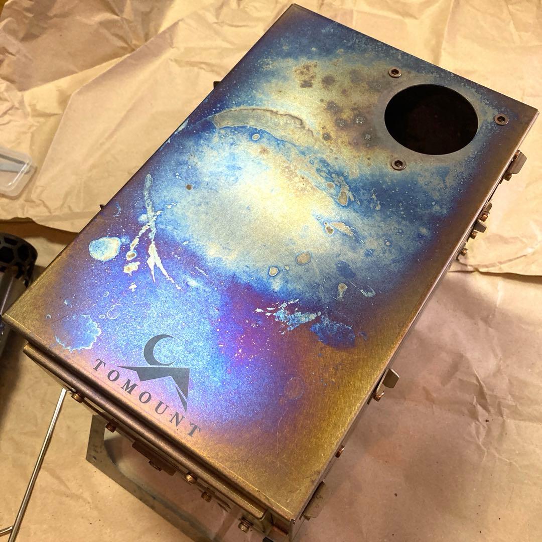 TOMOUNT チタン 薪ストーブ 折りたたみ 2M巻き煙突 ストーブジャック付