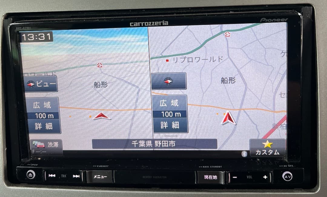 パイオニア AVIC-RZ901 フルセグナビ。地図データ2017年版