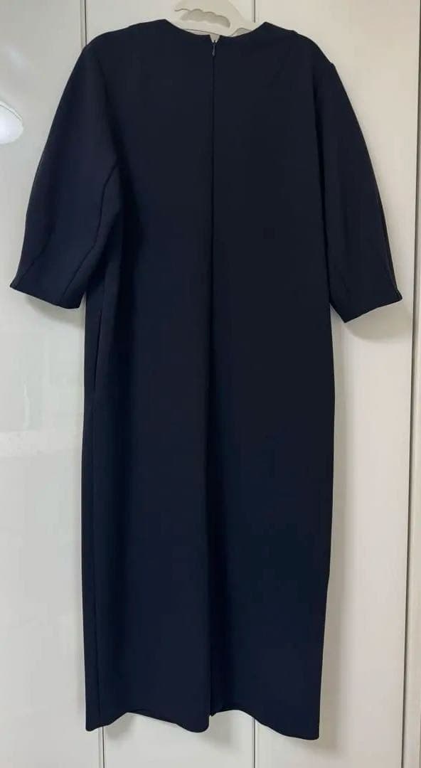 イエナ　IENA タックスリーブワンピース　フォーマル　ワンピース　ネイビー　入