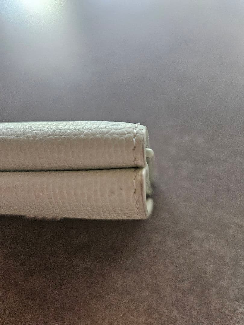 LOEWE　アナグラム　トライフォールドウォレット　三つ折り財布　ライトグリーン