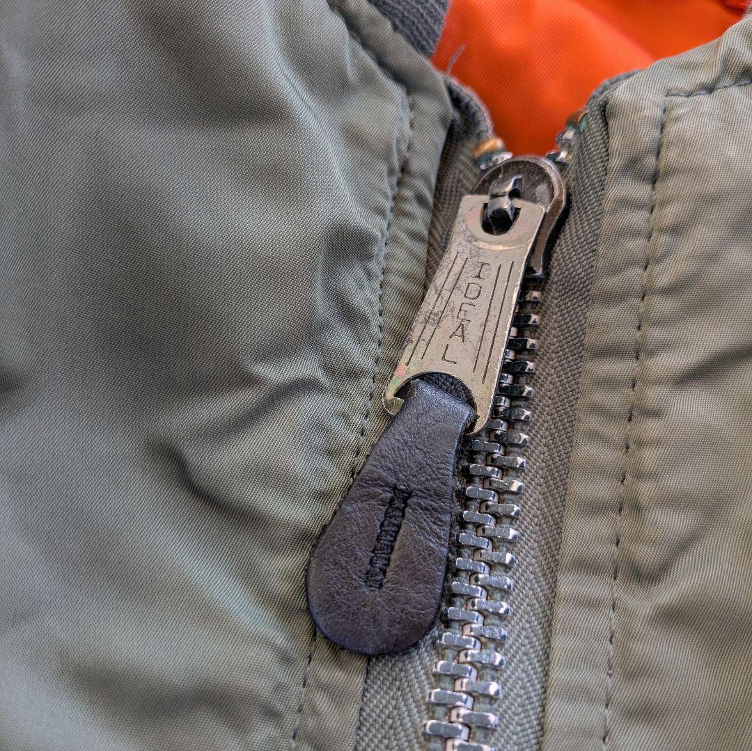 ALPHAMA-1フライトジャケット80sUSA製 3本タグ ※ポケット破れ有り