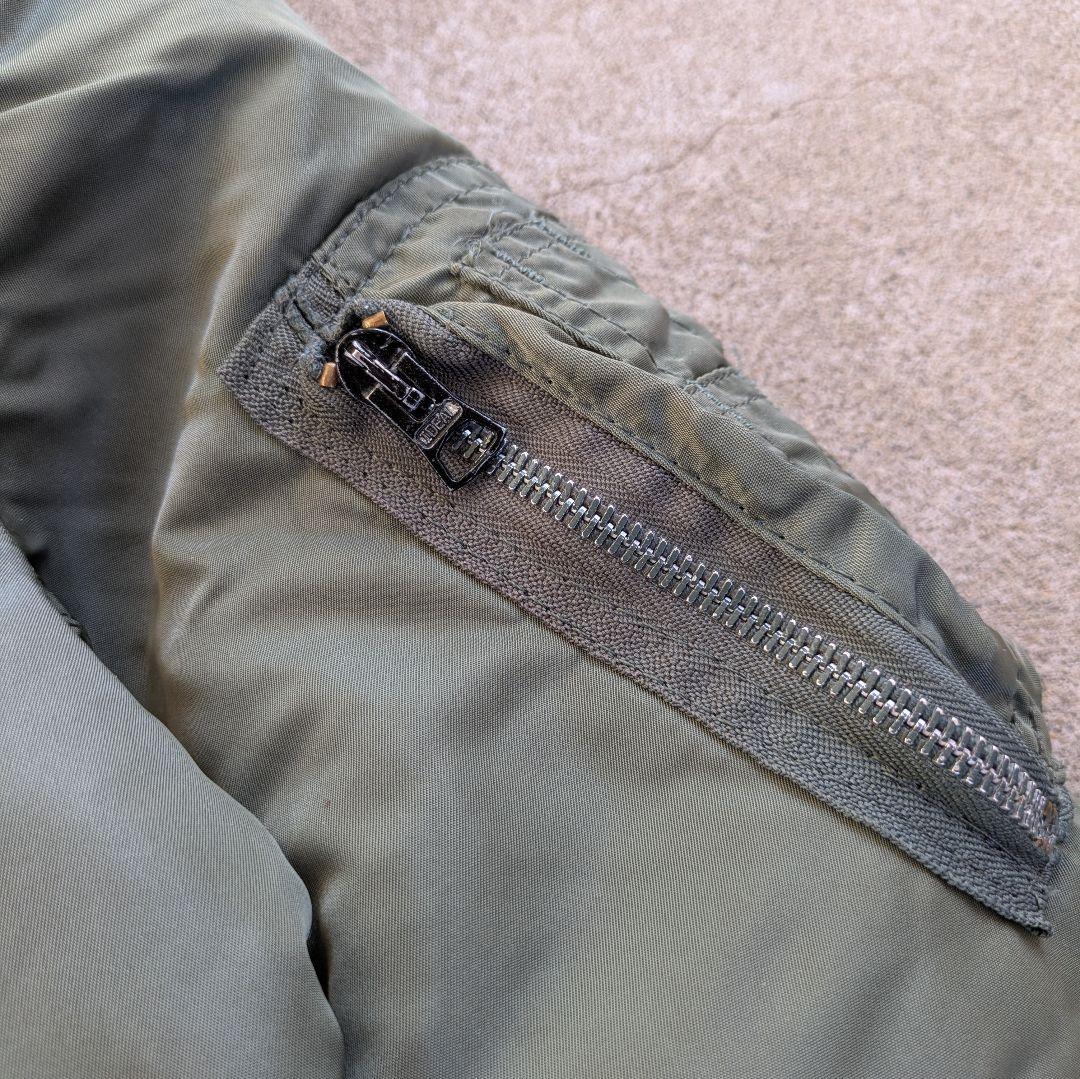 ALPHAMA-1フライトジャケット80sUSA製 3本タグ ※ポケット破れ有り