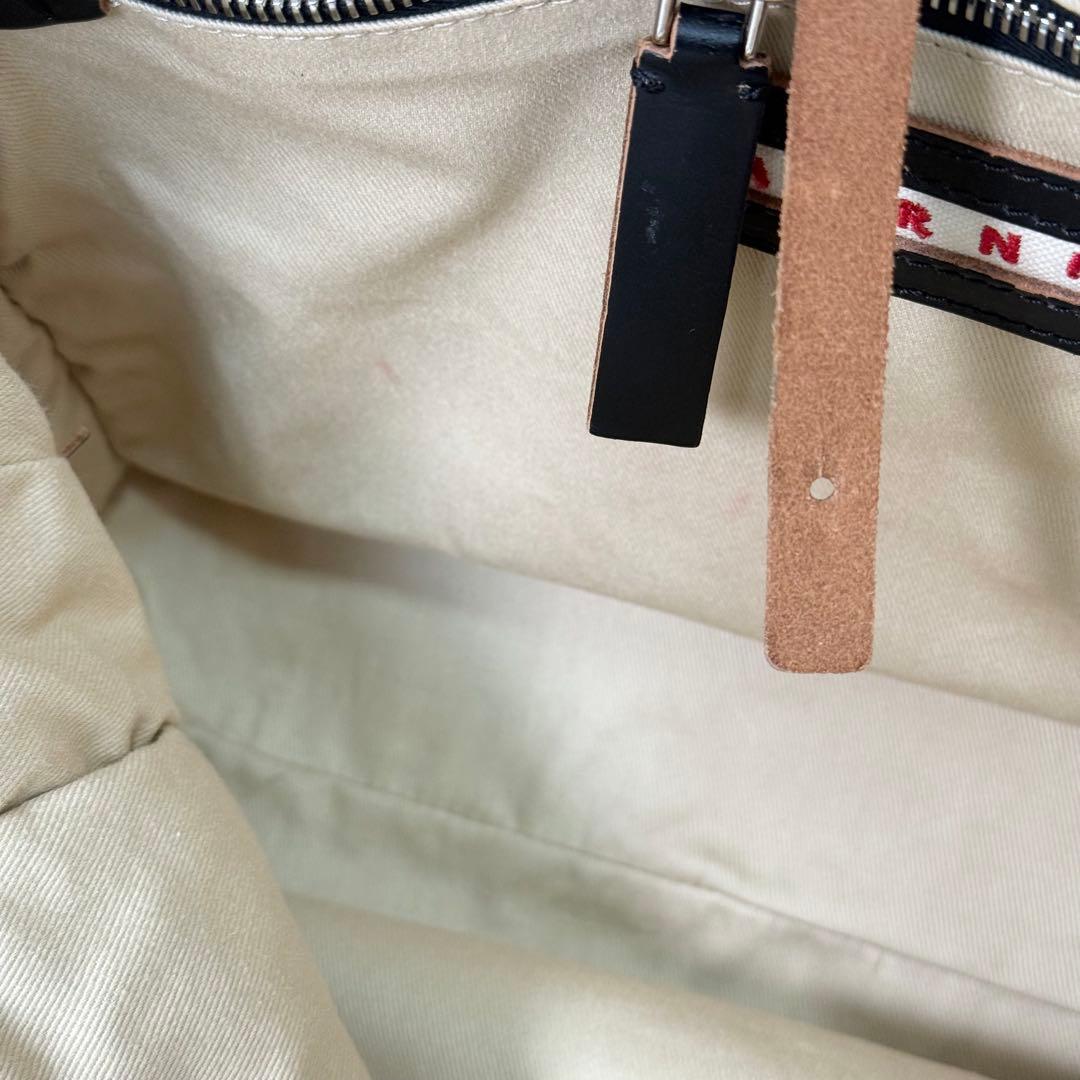 人気　MARNI マルニ　ラフィア　エフェクト　スモール　トートバッグ　ストロー