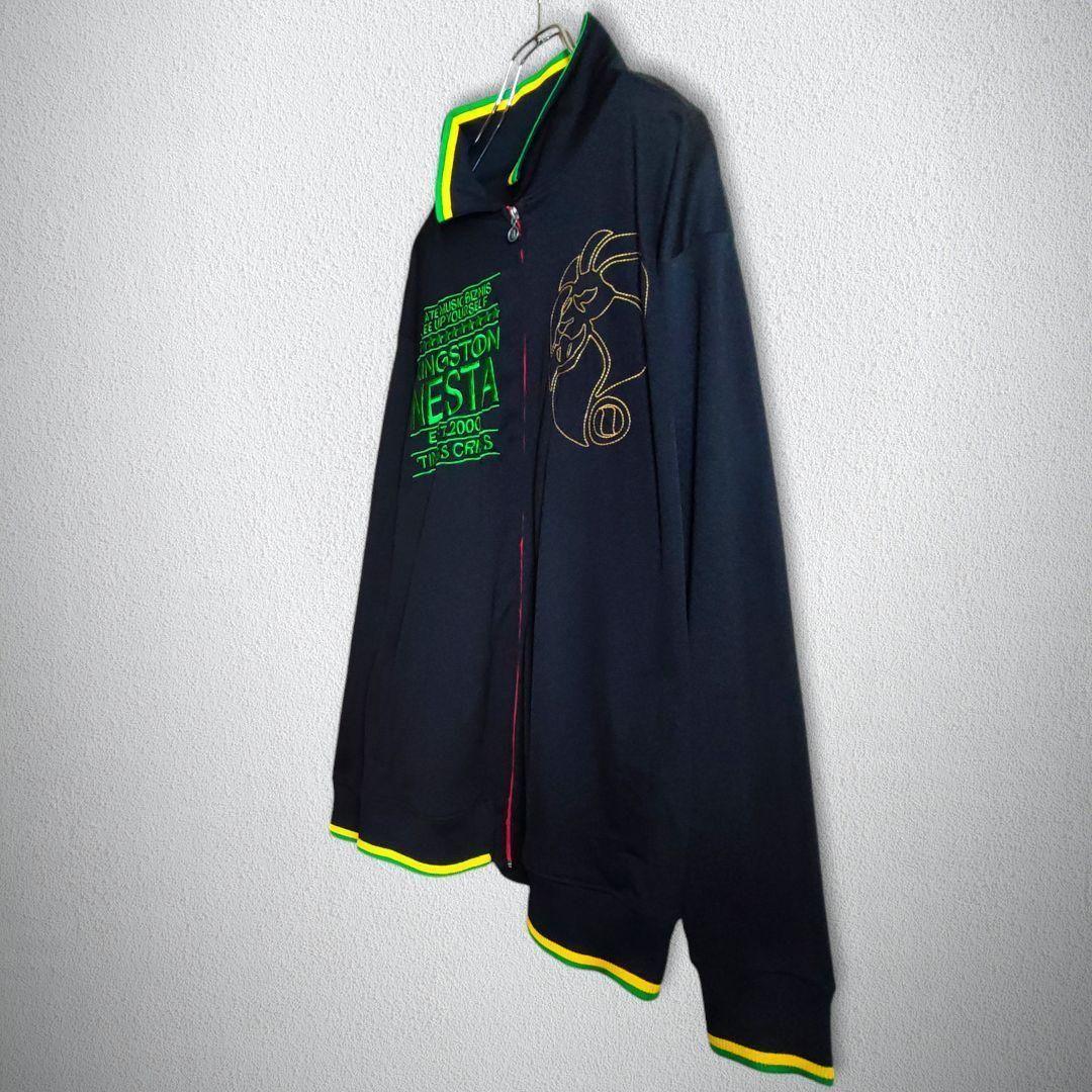 古着　トラックジャケット　NESTA　ネスタ　襟付き　刺繍　ビッグシルエット