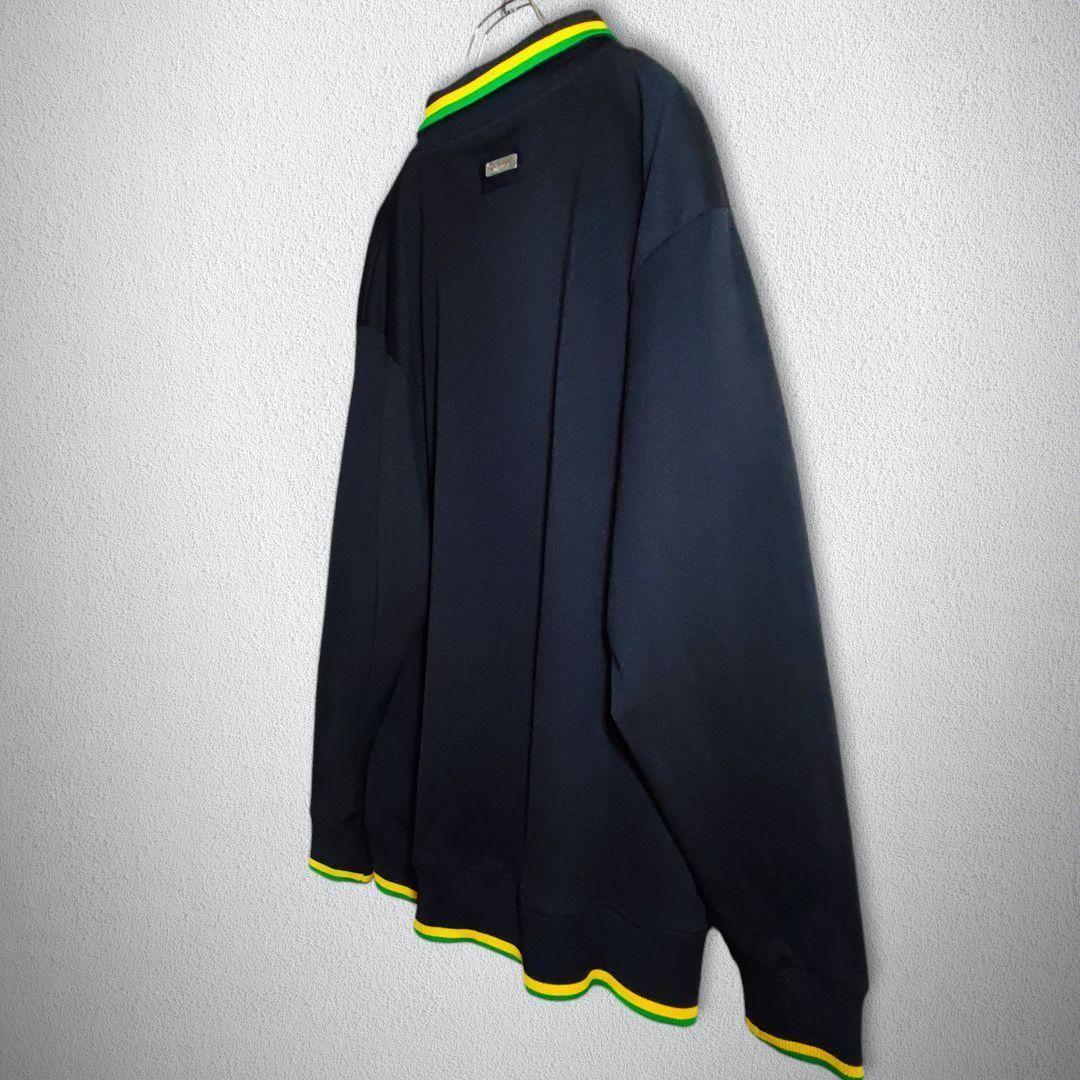 古着　トラックジャケット　NESTA　ネスタ　襟付き　刺繍　ビッグシルエット