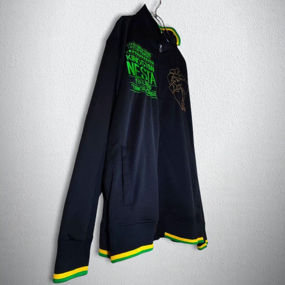 古着　トラックジャケット　NESTA　ネスタ　襟付き　刺繍　ビッグシルエット